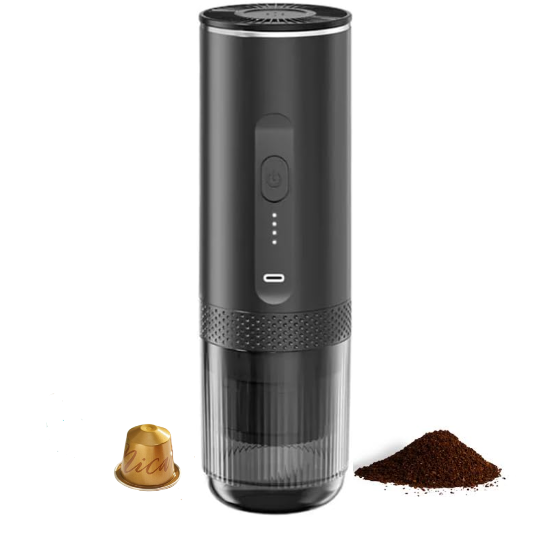 Cafetera express portátil 20bar para cápsulas Nespresso y café molido